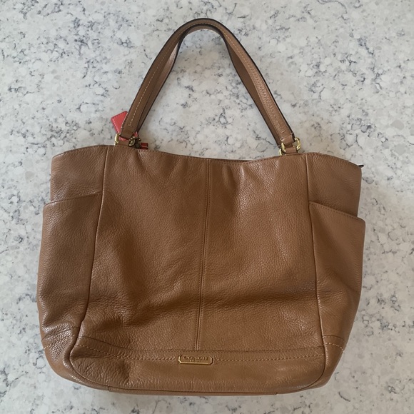 Pebbled Leather Coach Bag - Picture 1 of 13